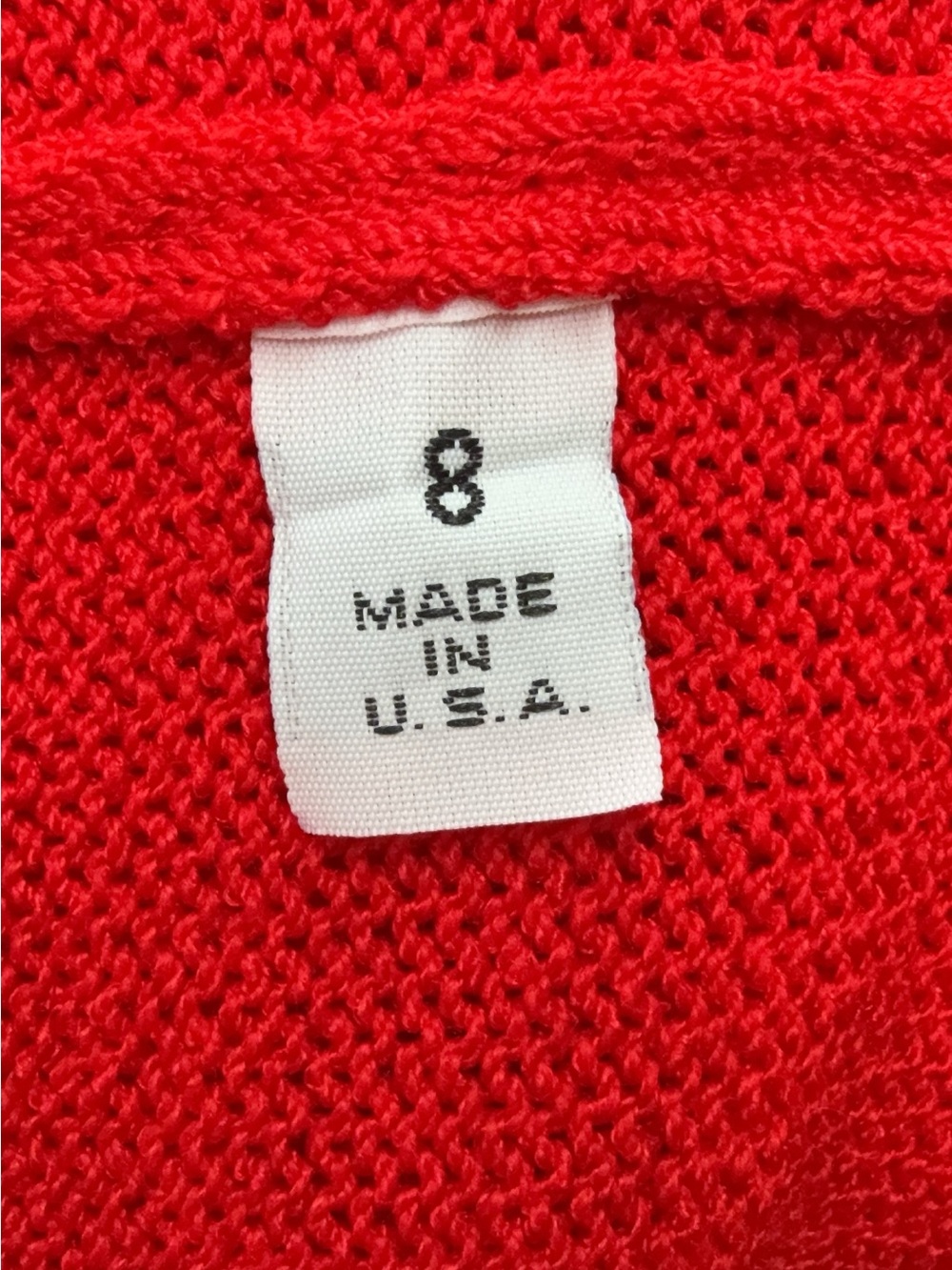 St. John collection by Marie gray Red Long Sleeve Knit Dress 8 - Picture 5 of 7